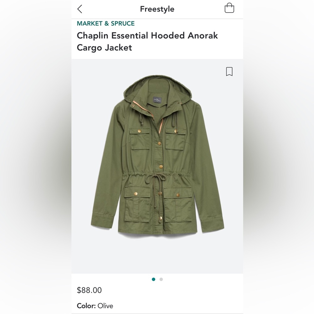 Chaplin Essential Hooded Anorak Cargo Jacket